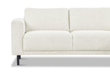 Banken - Moderne Hoekbank Rechts Beige Stof Aniko met Chaise Longue 238x142x78 cm - Dimehouse