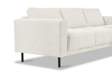 Banken - Moderne Hoekbank Rechts Beige Stof Aniko met Chaise Longue 238x142x78 cm - Dimehouse