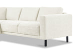 Banken - Moderne 3 - zits Hoekbank Links Beige Stof Aniko met Lounger 240x197x78 cm - Dimehouse