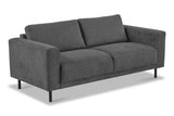 Banken - Moderne 2,5 - zits Bank Antraciet Stof Aniko 183x90x78 cm - Dimehouse