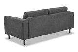 Banken - Moderne 2,5 - zits Bank Antraciet Stof Aniko 183x90x78 cm - Dimehouse