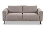 Banken - Moderne 2,5 - zits Bank Taupe Stof Aniko 183x90x78 cm - Dimehouse