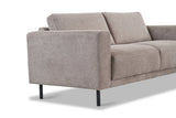 Banken - Moderne 2,5 - zits Bank Taupe Stof Aniko 183x90x78 cm - Dimehouse