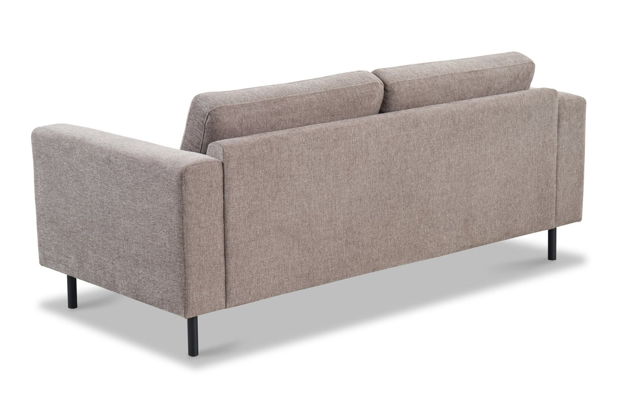 Banken - Moderne 2,5 - zits Bank Taupe Stof Aniko 183x90x78 cm - Dimehouse