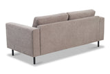 Banken - Moderne 2,5 - zits Bank Taupe Stof Aniko 183x90x78 cm - Dimehouse