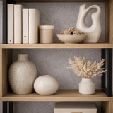 Boekenkasten - Boekenkast Ceylan Walnoot Melamine 80x128x22 cm - Dimehouse