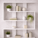 Boekenkasten - Boekenkast Rain Wit Melamine 120x162x20 cm - Dimehouse