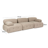 Banken - Modulaire bank 3 - zits Doblo beige - Dimehouse
