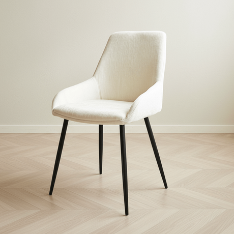 Esszimmerstuhl Sahne einstäuben Modern Innenraum