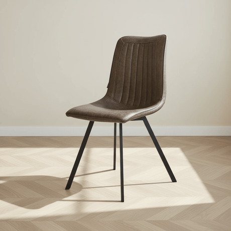 Esszimmerstuhl Jimmy PU-Kunstleder Taupe