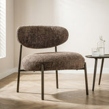 Sessel Stimmungsvolles Foto aus Nova rundem braunem Stoff Modern Innenraum