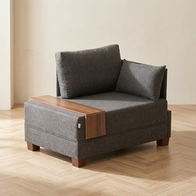 Sessel Rechts das stimmungsvolle Foto von Fly Anthracite Modern Innenraum