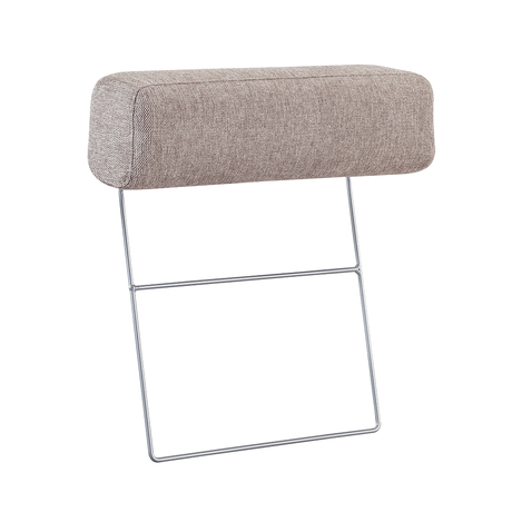 Banken - Hoofdsteun taupe bankstel stof - Aniko - Dimehouse