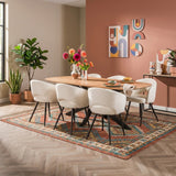 Eettafels - Deens Ovaal Eettafel Tavon Acaciahout 180x95 cm - Dimehouse