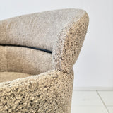 Esszimmerstuhl Bouclé Beige – Japandi – runde Formen – Lola