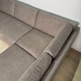 Banken - Moderne U - Bank Hoekbank Taupe Stof - Rechts - 310x197x142 cm - Aniko - Dimehouse