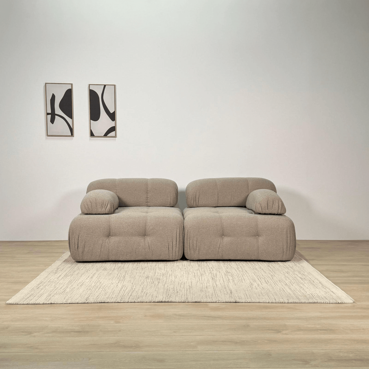 Banken - Modulaire bank 2 - zits Doblo beige - Dimehouse