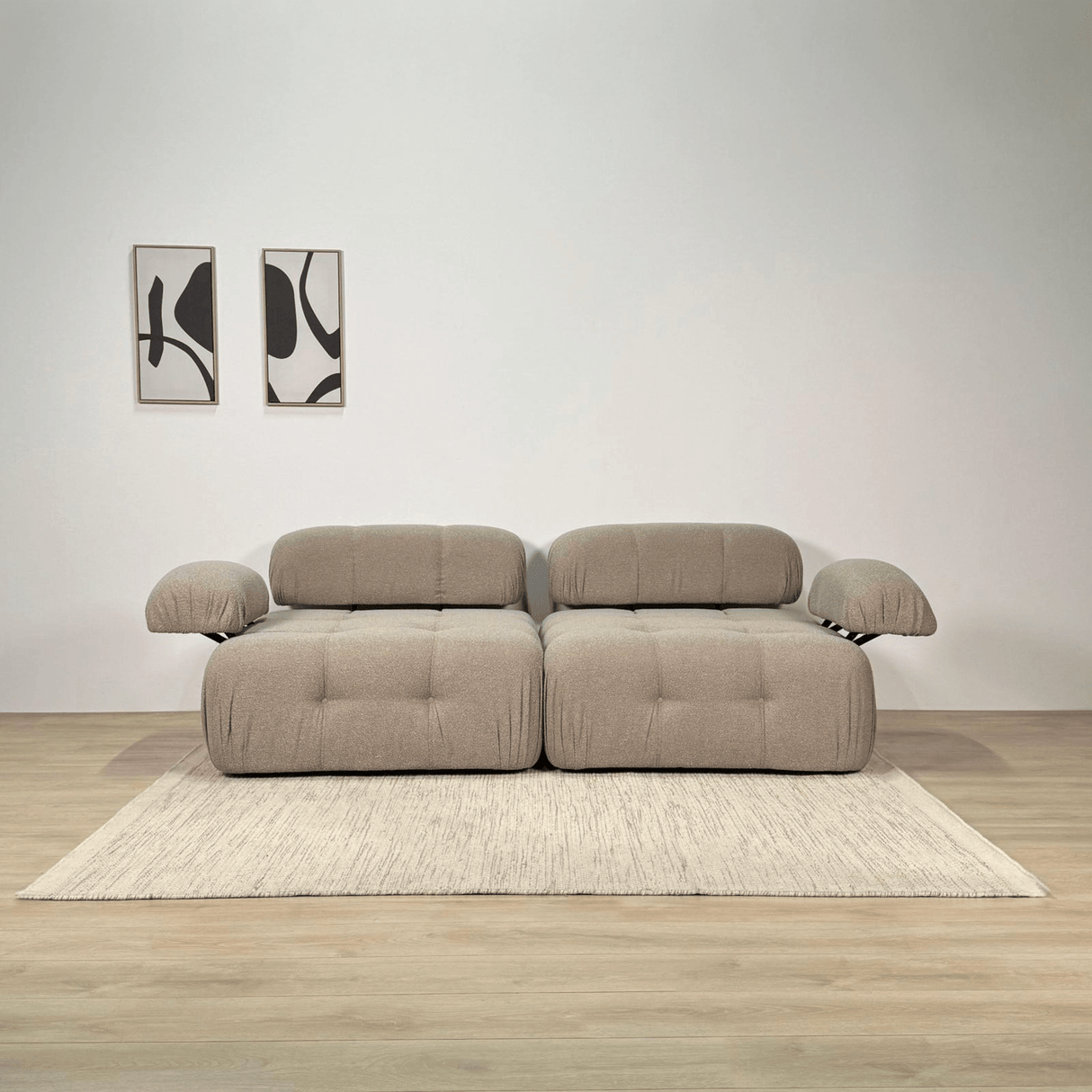 Banken - Modulaire bank 2 - zits Doblo beige - Dimehouse