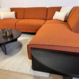 Salontafels - Ronde Salontafel Zwart Getrapt Melamine 85 cm Orin - Dimehouse