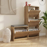 Schuhschrank Dude Natural Melamine 105x118,5x26 cm stimmungsvolles Foto in Modern Innenraum