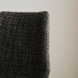 Barkrukken - Beau Barkruk Zwart Chenille Stof - 67 cm Zithoogte - Zonder Armleuningen - Dimehouse