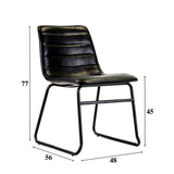 Eetkamerstoelen - Industriële eetkamerstoel Mark zwart - Dimehouse