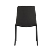 Eetkamerstoelen - Eetkamerstoel Noan Microvezel Antraciet - Zonder Armleuningen - Dimehouse