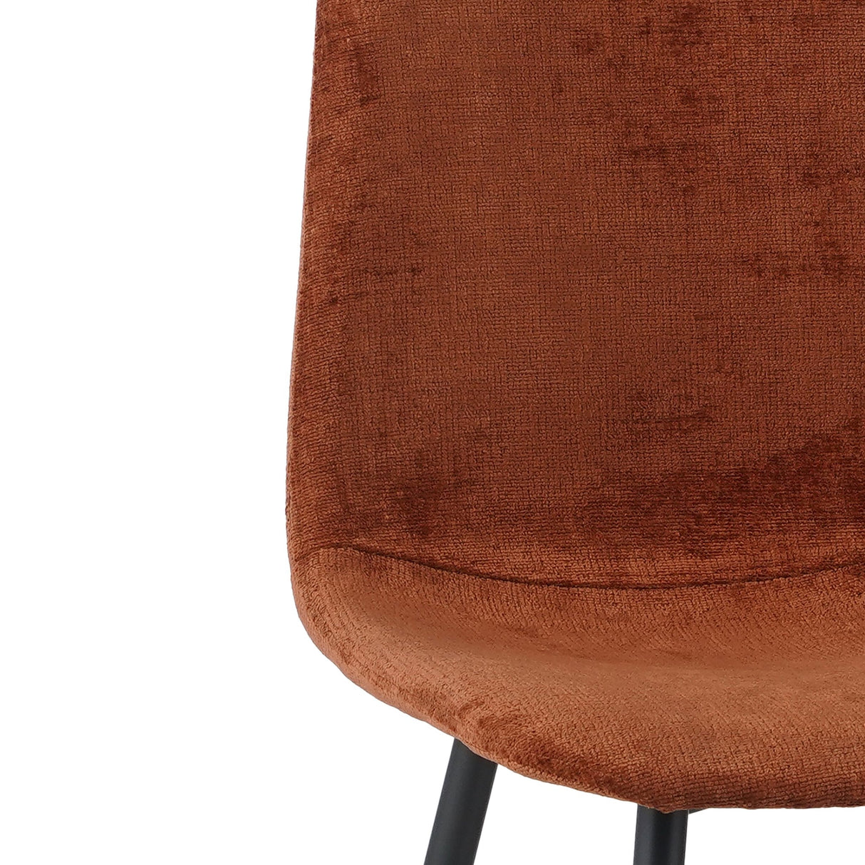 Eetkamerstoelen - Set van 4 Scandinavische Eetkamerstoelen Terra Chenille Stof Swift - Zonder Armleuningen - Dimehouse