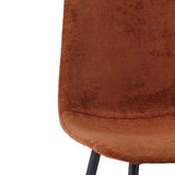 Eetkamerstoelen - Set van 4 Scandinavische Eetkamerstoelen Terra Chenille Stof Swift - Zonder Armleuningen - Dimehouse