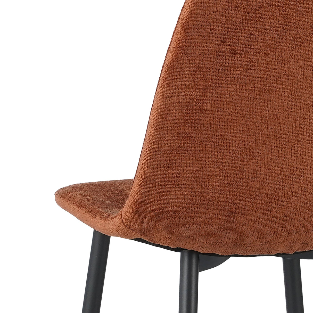 Eetkamerstoelen - Set van 4 Scandinavische Eetkamerstoelen Terra Chenille Stof Swift - Zonder Armleuningen - Dimehouse