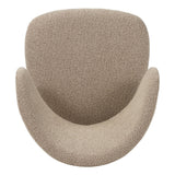 Eetkamerstoelen - Japandi Eetkamerstoel Yuka Zand - Walnootlook Frame - Dimehouse