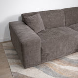 Banken - Hoekbank taupe chenille Wayne 264 cm - hoek links en rechts monteerbaar - Dimehouse