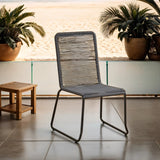Tuinstoelen - Tuinstoel Liza Touw Antraciet - Dimehouse