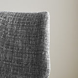 Barhocker Beau Chenille Dimehouse Dunkelgrau LxBxH 82x54x52 Stoff Stimmungsvolles Fotodetail