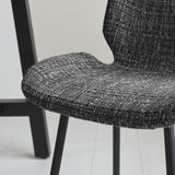 Barhocker Beau Chenille Dimehouse Dunkelgrau LxBxH 82x54x52 Stoff Stimmungsvolles Fotodetail