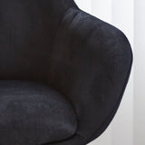 Barhocker Elise Samt Dimehouse Schwarz LxBxH 95x59x57 Samt Stimmungsvoller Fotoausschnitt
