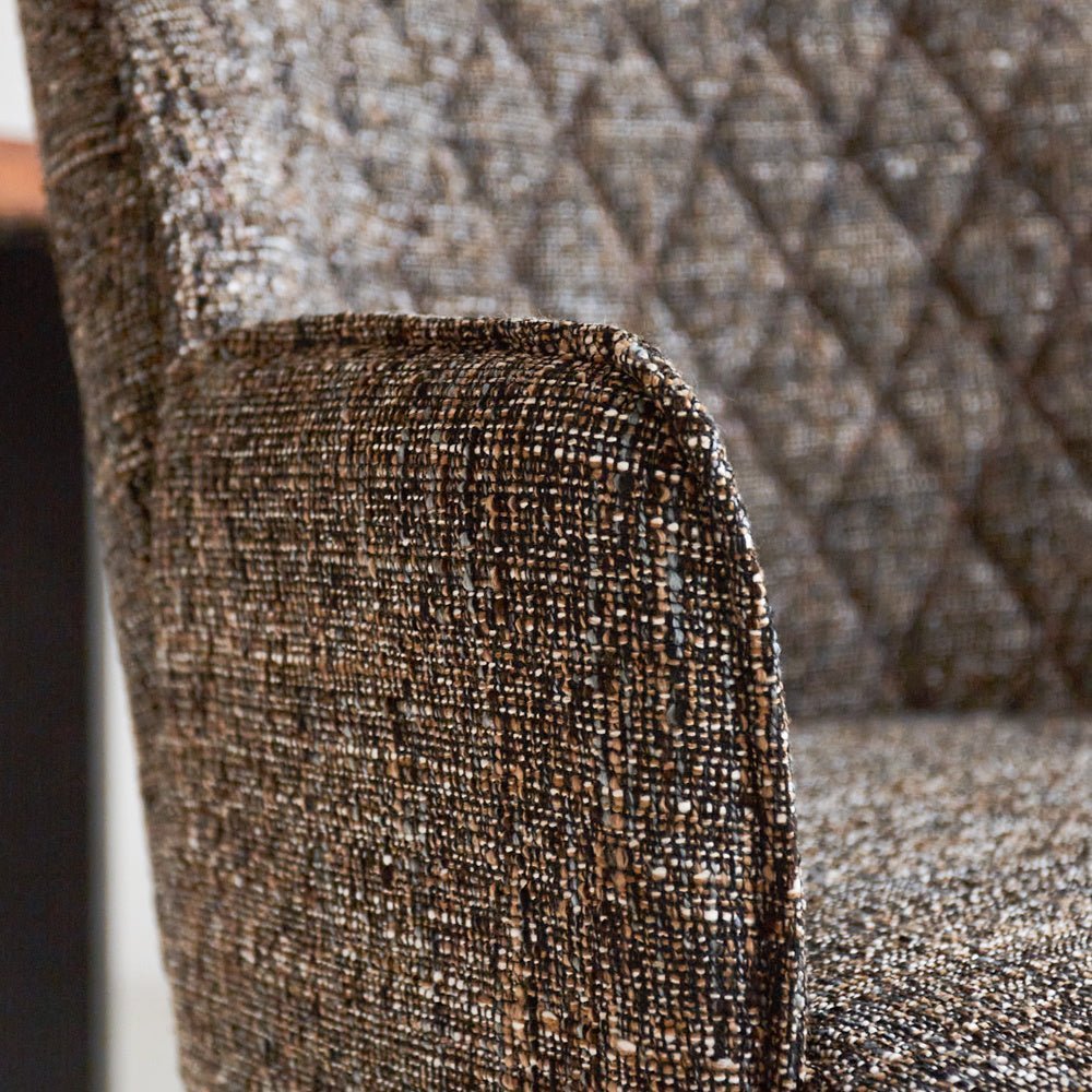 Barhocker Novan-Chenille Dimehouse Dunkelgrau LxBxH 75x58x54 Stoff Stimmungsvolles Fotodetail