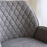 Barhocker Novan-Chenille Dimehouse Hellgrau LxBxH 75x58x54 Stoff-Atmosphäre-Fotofarbmuster