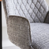 Barhocker Novan-Chenille Dimehouse Hellgrau LxBxH 75x58x54 Stoff Stimmungsvolles Fotodetail