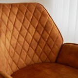 Barhocker Novan-Samt Dimehouse Cognac LxBxH 75x58x54 Stoff Stimmungsvolles Fotodetail