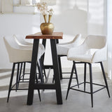 Barhocker Skye Dimehouse Weiß LxBxH 81x63x54 Stoff Stimmungsvolles Foto in Situation
