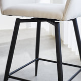 Barhocker Skye Dimehouse Weiß LxBxH 81x63x54 Stoff Stimmungsvolles Fotodetail