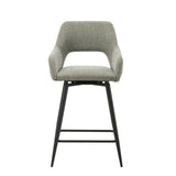 Barhocker Skye Dimehouse Grün LxBxH 81x63x54 Stoff Weißes Foto Vorderansicht