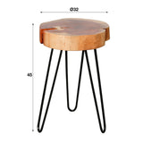 Beistelltisch Arbor DH Interieur Akazie LxBxH 68x38x12 Akazienholz Weiß Foto Größenangabe