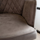 Barhocker Novan-Mikrofaser Dimehouse Anthrazit LxBxH 73x57x44 Stoff Stimmungsvolles Fotodetail