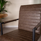 Esszimmerstuhl BHs Dimehouse Taupe LxBxH 73x59x58 Kunstleder Stimmungsvolles Fotodetail