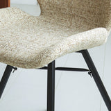 Esszimmerstuhl Beau Chenille Dimehouse Weißer Stoff, LxBxH 72x68x50. Stimmungsvolles Fotodetail