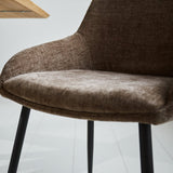 Esszimmerstuhl Elle Dimehouse Taupe LxBxH 64x61x56 Stoff Stimmungsvolles Fotodetail