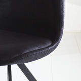 Esszimmerstuhl Jace Dimehouse Schwarz LxBxH 70x58x53 Stoff Stimmungsvolles Fotodetail