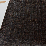 Esszimmerstuhl Jada Chenille Dimehouse Schwarz LxBxH 79x57x53 Stoff Weißes Fotofarbmuster